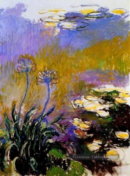 Agapanathus Claude Monet Peinture à l'huile